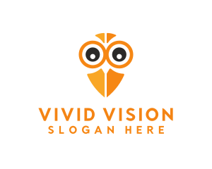 Owl Bird Eye logo design