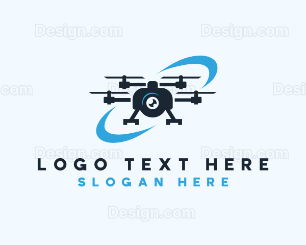 Drone Flying Camera Logo