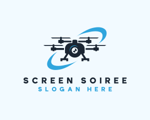 Drone Flying Camera logo design