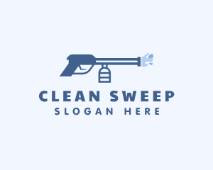 Clean Wash Pressure Washer logo design