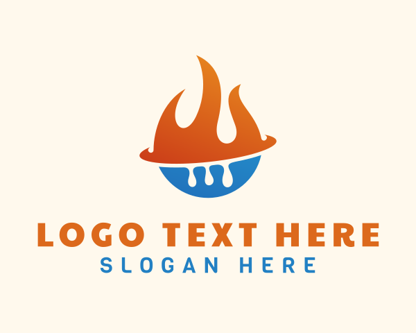Heating logo example 4