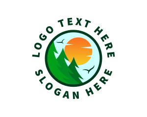 Environment - Pine Tree Forest Environment logo design