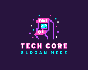 Retro Pixel Arcade Logo