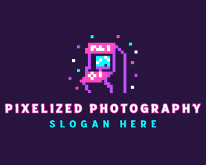 Retro Pixel Arcade logo design