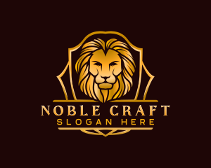 Premium Lion Crest logo design