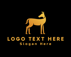 Gold Dog Pet logo