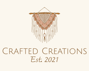 Handmade Boho Macrame logo design