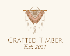 Handmade Boho Macrame logo design