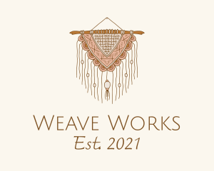 Handmade Boho Macrame logo design