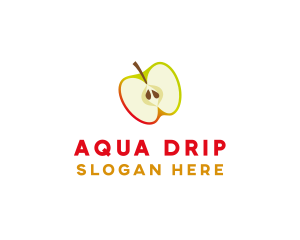 Apple Fruit Slice logo design