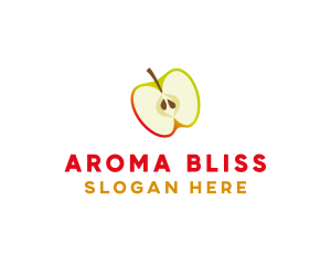 Apple Fruit Slice logo design