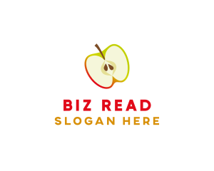 Apple Fruit Slice logo design