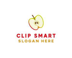 Apple Fruit Slice logo design