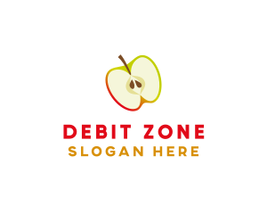 Apple Fruit Slice logo design