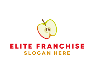 Apple Fruit Slice logo design