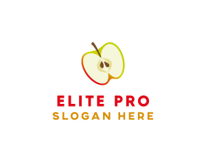 Apple Fruit Slice logo design