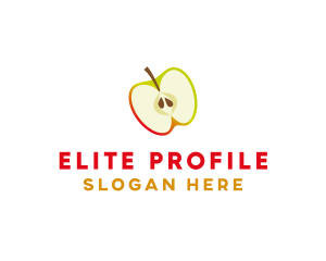 Apple Fruit Slice logo design