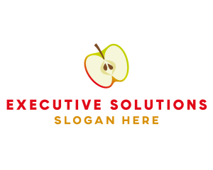 Apple Fruit Slice logo design