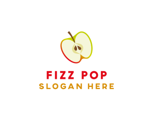 Apple Fruit Slice logo design