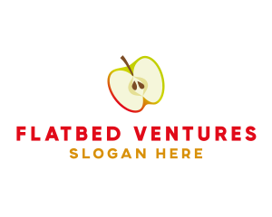 Apple Fruit Slice logo design