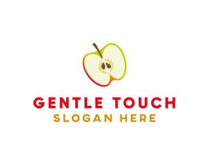 Apple Fruit Slice logo design