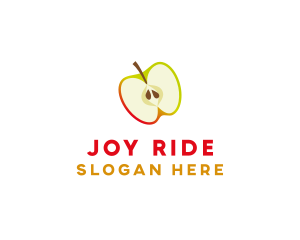 Apple Fruit Slice logo design