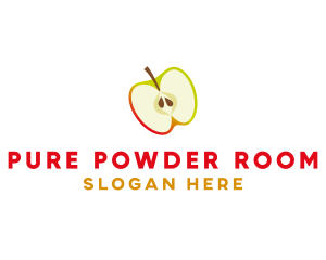 Apple Fruit Slice logo design