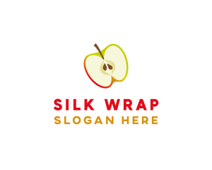 Apple Fruit Slice logo design