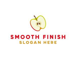 Apple Fruit Slice logo design