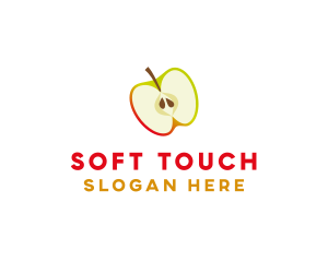 Apple Fruit Slice logo design