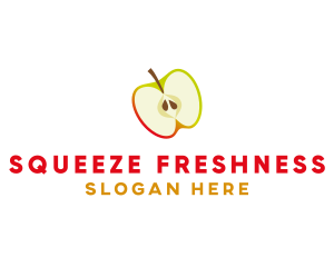 Apple Fruit Slice logo design