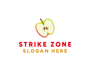 Apple Fruit Slice logo design