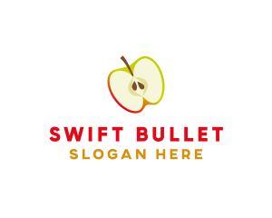 Apple Fruit Slice logo design