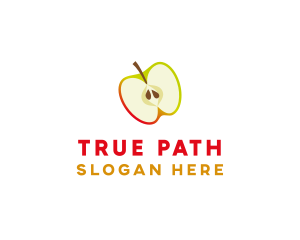 Apple Fruit Slice logo design