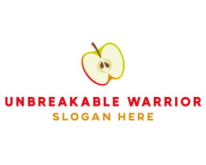 Apple Fruit Slice logo design