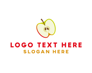 Apple - Apple Fruit Slice logo design