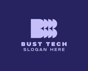 Modern Tech Letter B logo design