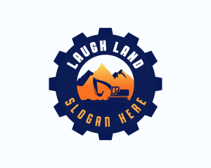 Mountain Cog Excavator logo design