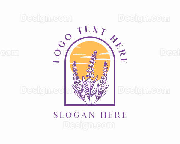 Lavender Flower Garden Logo