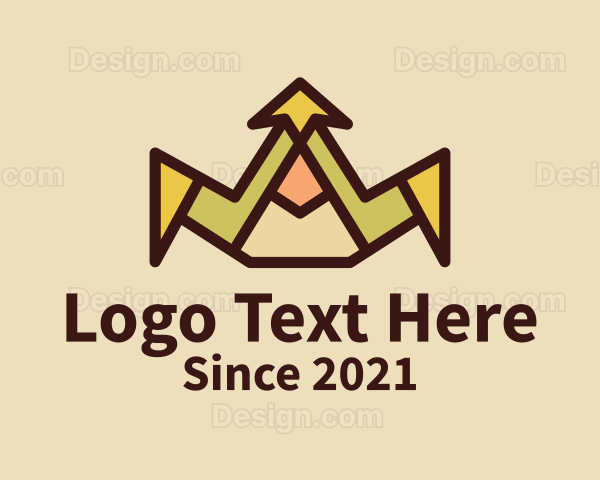 Geometric Tiara Crown Logo