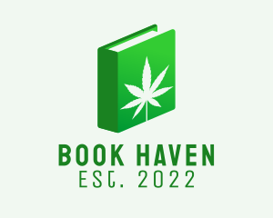 Green Book Marijuana  logo design