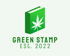 Green Book Marijuana  logo design