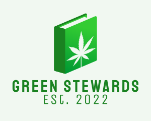 Green Book Marijuana  logo design