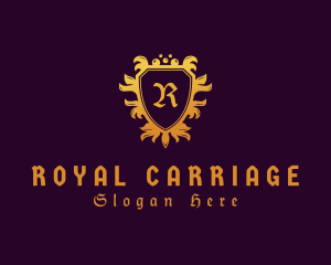 Medieval Royal Shield Monarch logo design