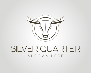 Silver Bull Horn logo design