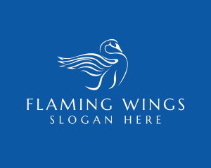 Majestic Swan Flight logo design