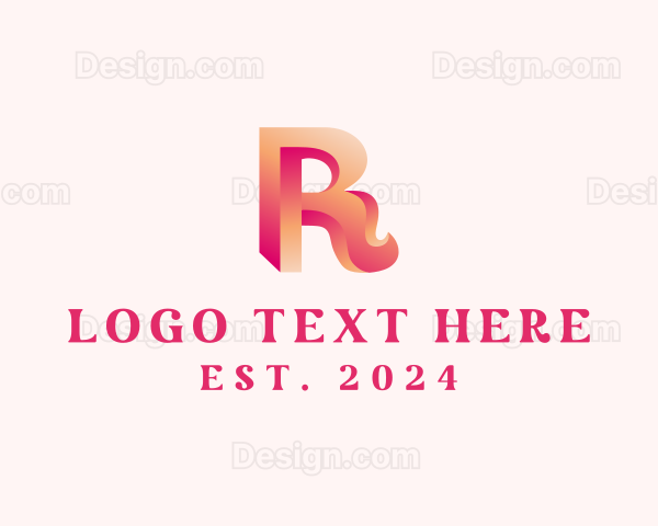 3D Generic Letter R Logo