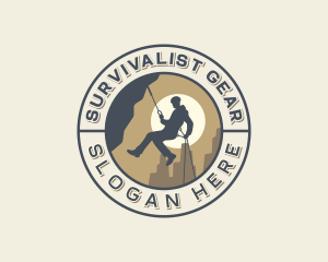 Survival Rock Climbing logo design