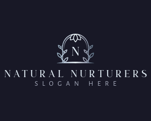 Flower Vine Arch logo design