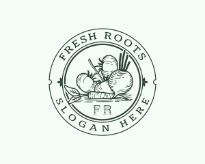 Vegan Organic Homegrown logo design